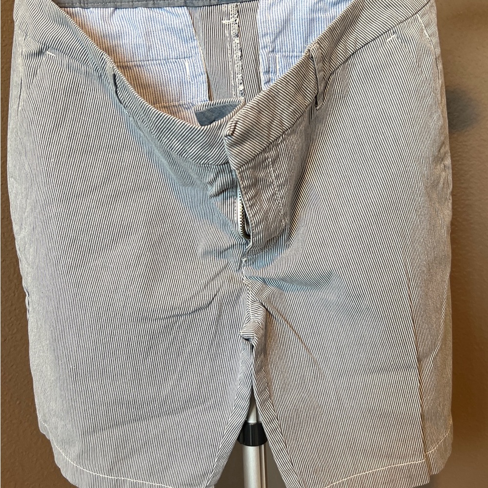 EUC- Tommy Hilfiger Striped Blue and White Shorts